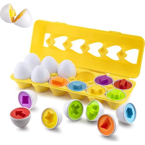 Baby Montessori Educational Toy Egg Puzzle Game Baby Toys Color Recognize Shape Match Nuts Bolts Screw Training Toy Toddler Gift