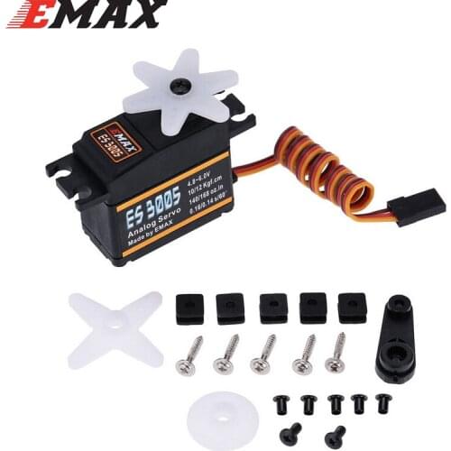 EMAX ES3005 Analog Metal Waterproof Servo with Gears 43g servo 13KG torque for RC car airplane Diy Racing drone