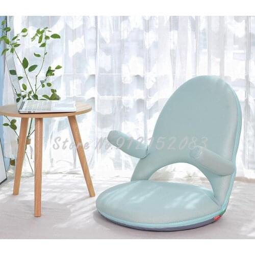 Lazy sofa tatami small apartment bedroom bay window bed folding backrest nursing chair floor single removable and washable