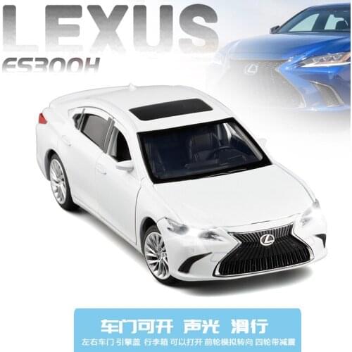 Die-Casts 1/43 Collectible Car Models Alloy Electronic Flashing Home Decoration Simulation Cars Birthday Gift Lexus ES300