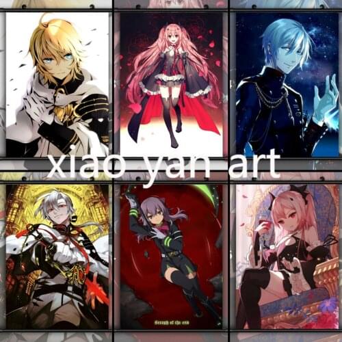 Seraph of The End Anime DIY Diamond Painting Diamond Mosaic Cross Stitch Kits Full Diamond Embroidery Room Decoration