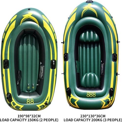 3 person inflatable fishing boat PVC thick wear-resistant rubber kayak canoe rowing air boat drifting surfing diving boat hot