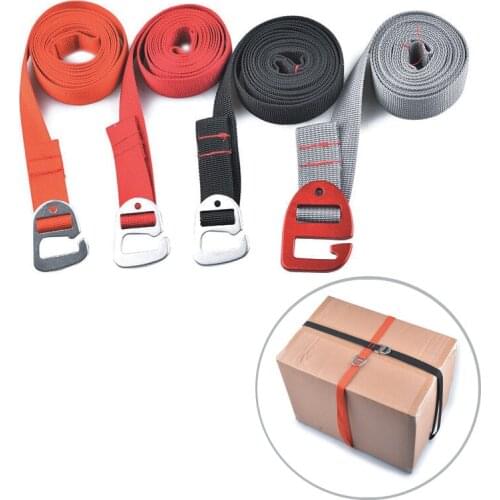 1-2 M Width Nylon Pack Cam Tie Down Strap Lash Luggage Bag Belt Metal Buckle Baggage Package Pack Band Strap