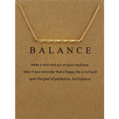 New Gold-color Choker Necklaces Balance Wood Straight Bar Alloy Clavicle Snake Pendant Chocker Necklace Party Jewelry Gift