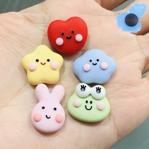 1pcs Resin Star Rabbit Adorable Shoe Decorations Garden Shoes Accessories Fit Croc Jibz Charm Kids Birthday Gifts