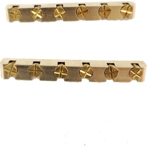 Ohello Made In Japan Metal Brass Guitar Nut Height Adjustable Nut 42mm/43MM Width for ST/Tele/LP Electric Guitar