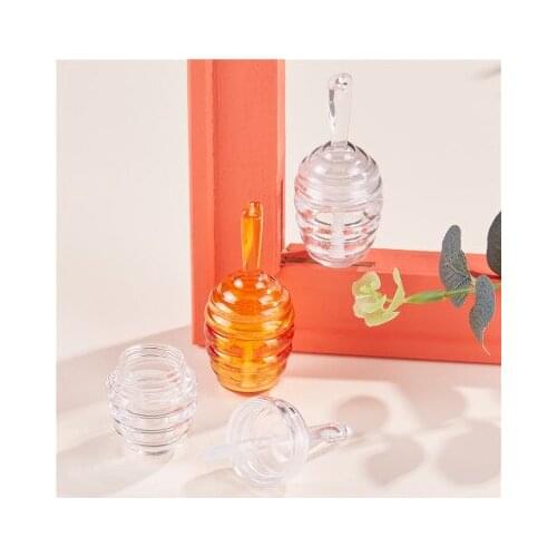 10/30/50pcs 5ML Clear Amber Plastic Lip Gloss Tube Honey DIY Lip Gloss Containers Bottle Empty Cosmetic Container Tool