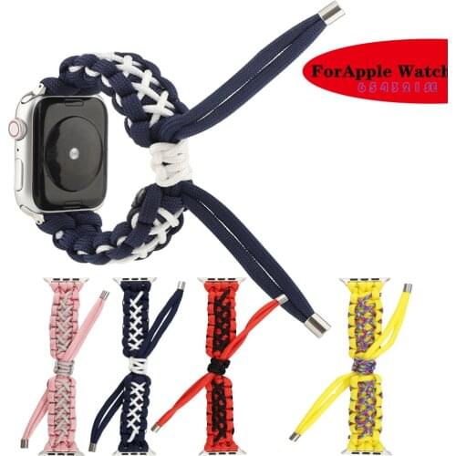 For Apple Watch 6 5 4 3 2 1 SE New Hot Sell Umbrella Rope Strap Watchband For iWatch 44mm 40mm 42mm 38mm iWatch Bracelet Strap