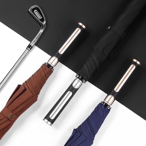 Luxury Large Long Handle Golf Umbrella for Men Outdoor UV Protection Wind Resistant Parasol