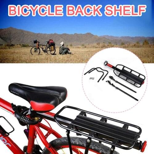 Bicycle Accessories Touring Carrier 110lbs Quick-Release Adjustable Back Cargo Rack Frame-Mounted Rack for Bicycles of 24"-29"