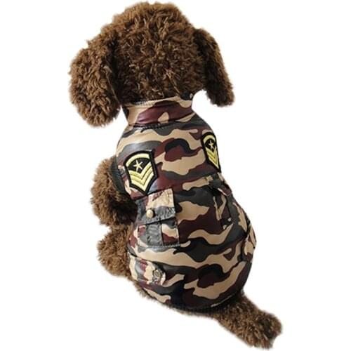Cute Color Camouflage Style Pet dogs Cotton Vest Jacket Coat Free Shiping By CPAM Dogs Clothing
