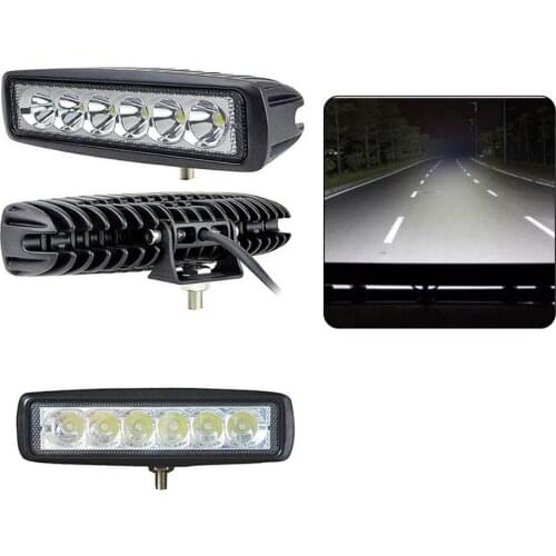 1Pcs 18w DRL LED Spot Flood Work Light Worklight 9-32V 4WD 12 volt led work lights for Off Road Vehicle SUV car trucks