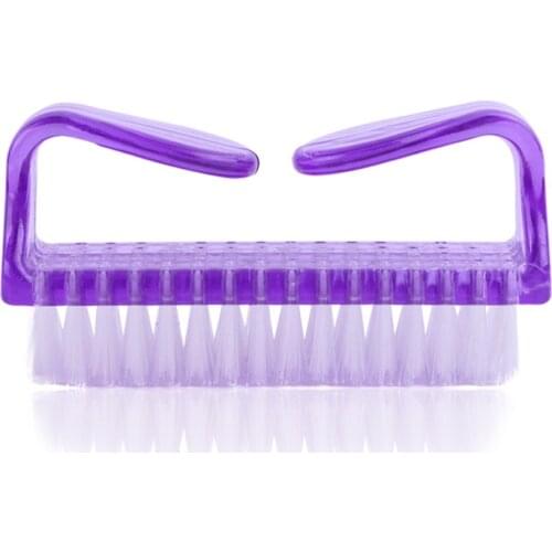 1 pcs Large Size 79mm x39 mm Soft Remove Dust Top Cleaning Nail Brush for Nail Art Care Manicure Pedicure Small Angle Clean