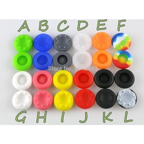 100pcs/lot Silicone Analog Controller Thumb Grips Caps Covers grips for Xbox360/Xbox One/PS3/PS4 Controller