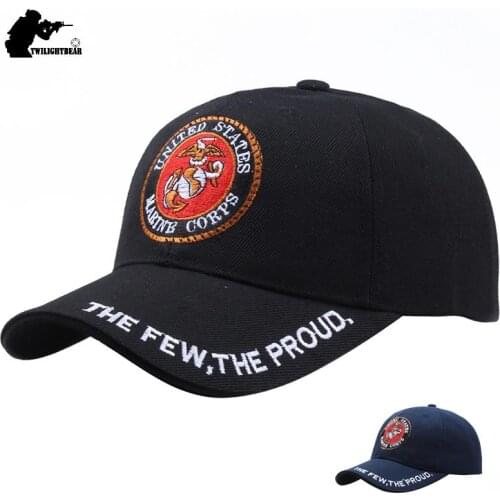 Wholesale US Marine Corps Tactical Baseball Caps Men Women High Quality Embroidery Bone Casual Streetwear Hat Sun Gorras Unisex