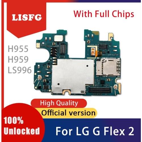 16GB/32GB Disassembled For LG G Flex 2 Motherboard H955/H959/LS996 Motherboard Mainboard Circuits Board With Android System