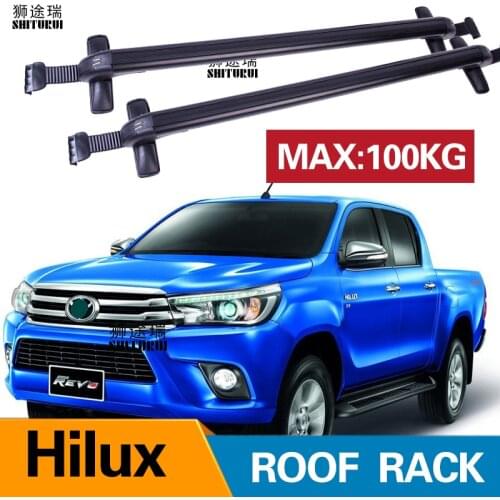 2Pcs Roof bars For TOYOTA Hilux Single Cab X-tra Cab ,2005-2015Aluminum Alloy Side Bars Cross Rails Roof Rack Luggage
