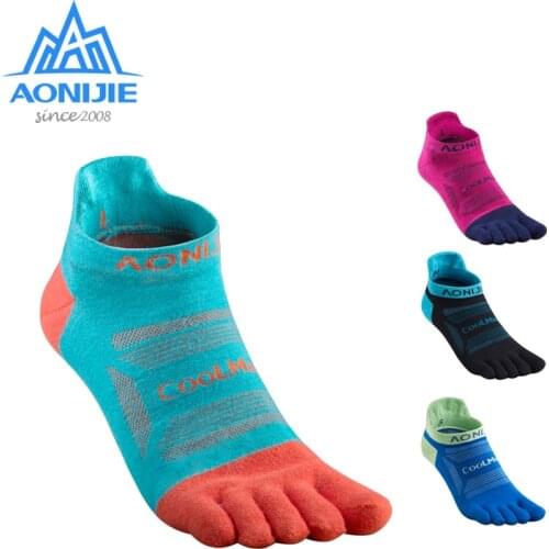 3 Pairs AONIJIE E4801 E4802 Ultra Run Low Cut Athletic Five Toe Socks Quarter Socks Toesocks For Running Marathon Race Trail