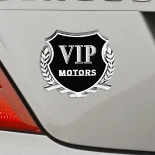 3D metal VIP car logo car stickers 2 pieces for skoda Octavia a5 a7 2 rapid Fabia YETI superb vw passat Bora POLO GOLF