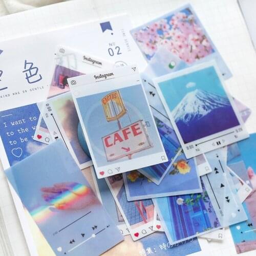 40Pcs/Pack Colored DIY Scrapbooking Stickers Cute Decorative Stickers For Students Hand Made Craft Stationery Sticker Gifts New