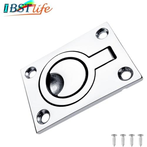 62*44mm Stainless Steel 316 Marine Boat Deck Hatch Flush Pull Lift Handle Ring Door Knobs Pull Ring Hardware Accessories