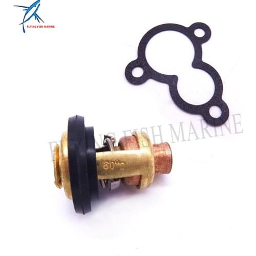 66M-12411-01 66M-12411-00 Thermostat and 67D-12414-A0 68D-E2414-A0 Gasket for Yamaha 4hp 5hp 6hp 4-Stroke F4A F4B F5A F6C