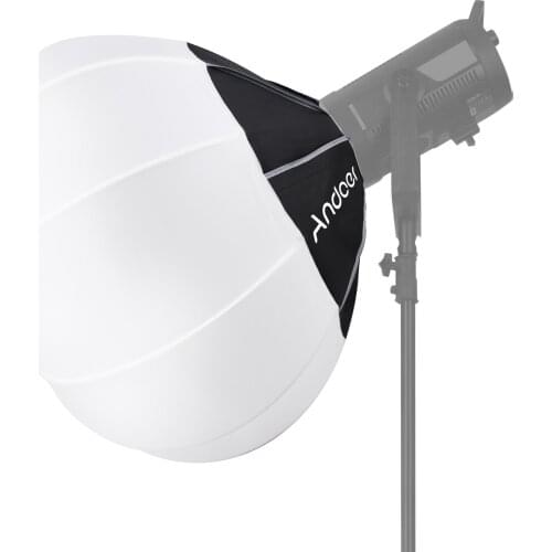 Andoer Lantern Softbox Spherical Collapsible Soft Box Quick-Install Bowens Mount Studio Photography Video Lighting Accessory
