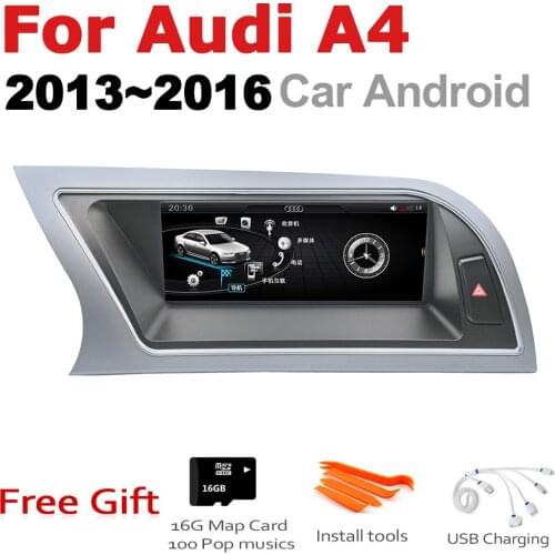 Android 7.0 up Car Multimedia player For Audi A4 8K 2013~2016 MMI WiFi GPS Navi Map Stereo Bluetooth 1080p IPS Screen