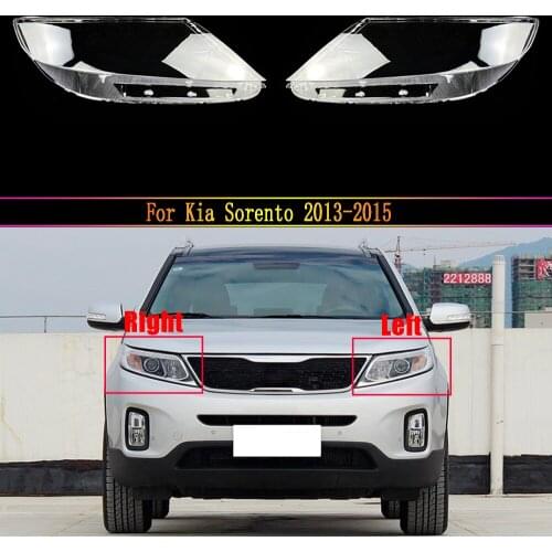 Car Headlight Lens Transparent Lampshade Auto Light Lamp For Kia Sorento 2013 2014 2015 Headlamp Cover Replacement