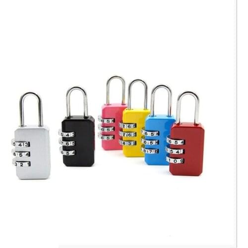 Luggage Password Code Padlock Fashion Rearmables 3 Dial Digits Suitcase Combination Chic Retro Easily Carry Agilely Use