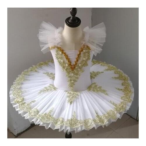 White Red Pink Color Pancake Tutu Kids Dance Costumes Professional Ballet Tutu Dancewear Ballerina Ballet Dress Girl Adult