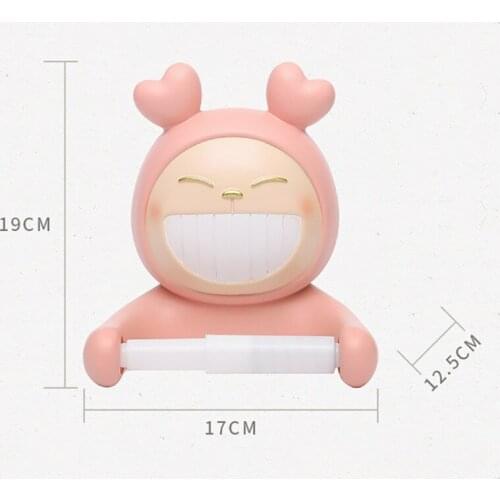 Home Bathroom Evan Rabbit Toilet Roll Paper Tube Hanging Rack Non-perforating Toilet Tissue Boxes Face Towel Shelving