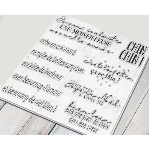 French Transparent Clear Silicone Stamp/Seal for DIY scrapbooking/photo album Decorative clear stamp A1723