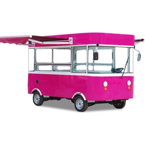 Food Cart Sliding Multifunctional Customize Popular Street Stainless Steel Coffee Truck Trailer Fast Ice Cream Van