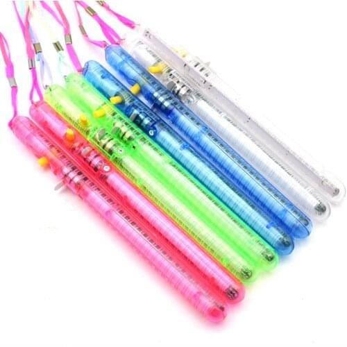 Colorful LED Flashing Light Glow Wand Stick Birthday Soiree Party 21cm Used Repeatedly Included 3 AG13 Batteries YH1942