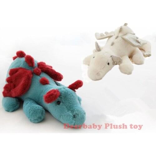 30-120cm New Arrival Snow Dragon Plush Toy White/Blue Flying Dragon High Quality Collection Dragon Doll Kids' Birthday Xmas Gift