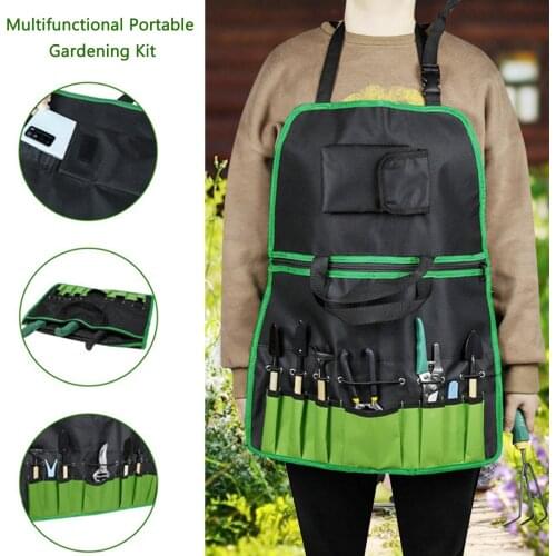 Garden Tool Set Apron Tool Adjustable Belt Professional Waterproof Oxford Cloth Tools Apron Work Garden Aprons Gardening Supplie