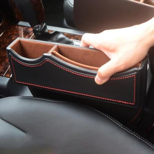 Seat Gap Filler Practical Large Capacity Faux Leather Cup Holder Console Organizer for BMW car accessories органайзер