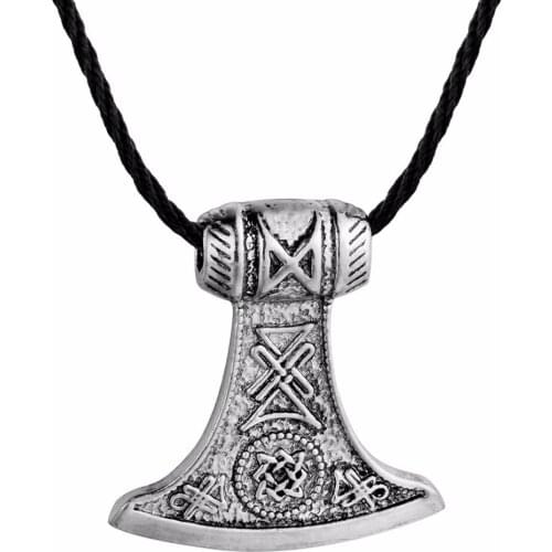Nostalgia Slavic Axe With Russia Star Symbol Amulet Vintage Necklace Erkek Kolye Punk Goth Joyas