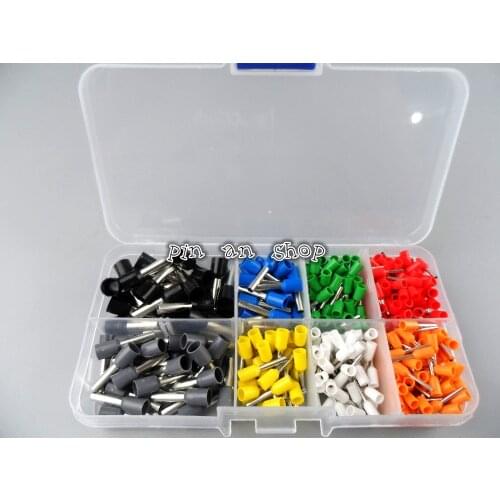 400pcs AWG 22 to 10 Wire Crimp Connectors Set Bootlace Cooper Ferrules Insulated Cord Pin End Terminals Kit