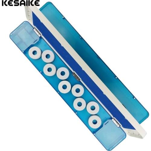 KESAIKE 45cm/55cm Plastic fishing float box three layer multi-function tackle box transparent blue storage box portable boxes