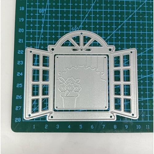 Dies Scrapbooking New Arrival 2021 Window Frame Metal Cutting Dies Christmas Card Making Supplies Stencils For Decoration