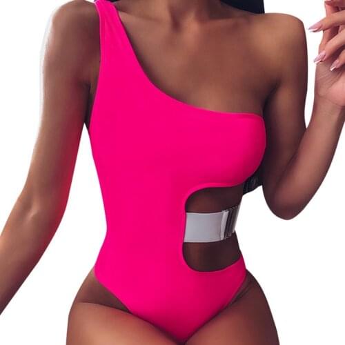 One Piece Swimsuit Women Summer Monokini Push Up Monokini Hollow Out Swimsuit Womens Swimming maillot de bain