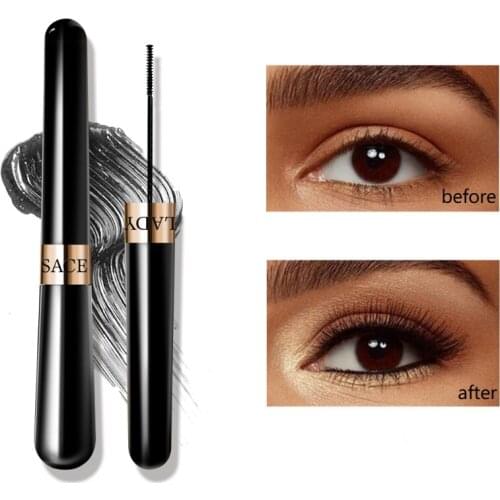 Fine Brush Mascara Eye Cosmetics Natural Black Thick Curling Lengthening Lashes Waterproof Non Clupming Mascara Makeup TSLM2