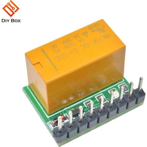 Ultra-small Double Pole Double Throw Polarity Relay Module Mini DC 5V 12V 1 Channel DPDT Relay Module Reversal Switch Board