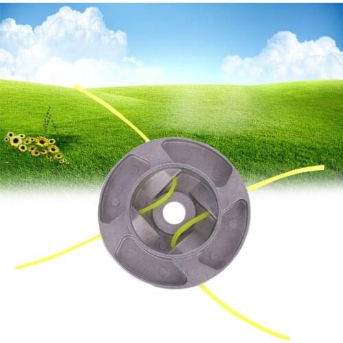 Universal Aluminum Alloy Grass Trimmer Head With 4 Cables Brush Cutter Accessory B2QB