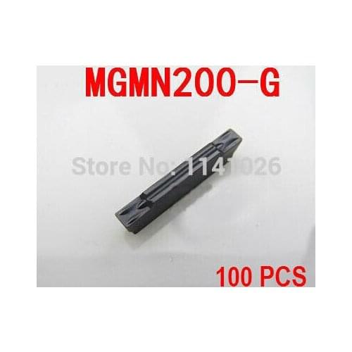 100PCS MGMN200 -G carbide turning insert ,Factory outlets,cutting insert,cnc,machine for Grooving Holder MGEHR & MGIVR &MGEVR