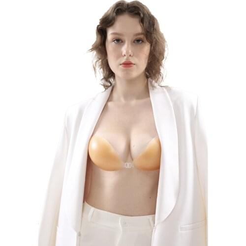 2021 Silicone Womens Wedding Dress With Strapless Breathable Non-Slip Chest Patch Invisible Bra Strap Breast Patch Underwear