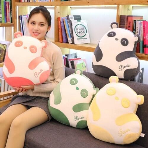 3D Printing Kawaii Panda Plush Pillow Toy Soft Cartoon Animal Bear Stuffed Doll Sofa Chair Pillow Cushion New House Decor Gifts