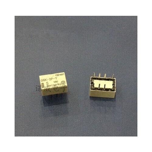 5pcs/lot G6K-2P 5VDC Relay genuine original line G6K-2P-DC5V